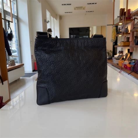 borse gucci guccissima pelle nera|Altro.